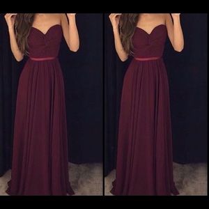 Formal burgundy dress